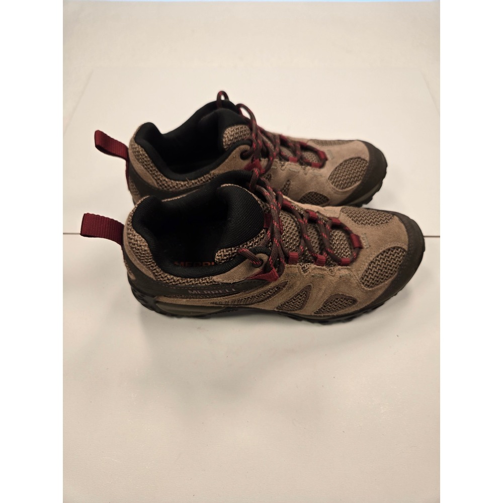 Merrell Alverstone Womens Hiking Shoes Brown Suede Mesh Trail Sneakers J78638 7 - Picture 4 of 7